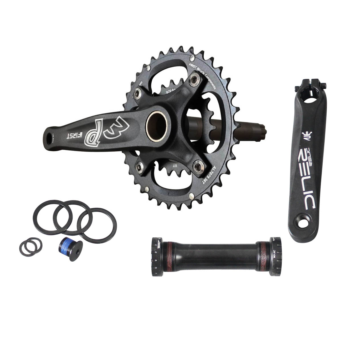 Fat Bike Crankset 30T/36T-22T 172.5mm